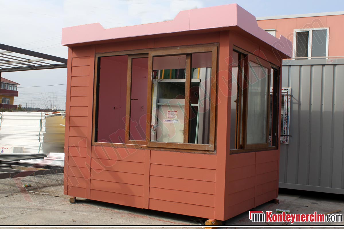 2x3m Sürgülü Camlı Güvenlik Kulübesi - BEK108 - Görsel 2