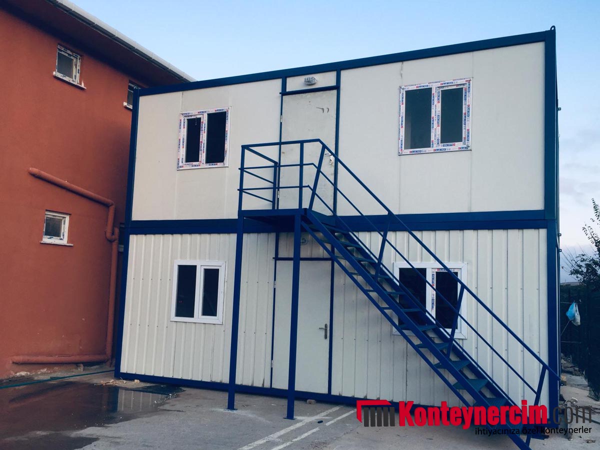 84 m2 Çift Katlı Ekonomik Ofis Konteyner - OFS146 - Görsel 2