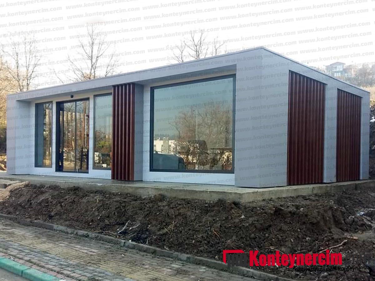 60 m2 Taşonit Kaplamalı Özel Tasarım Ofis Konteyner - OFS156 - Görsel 12