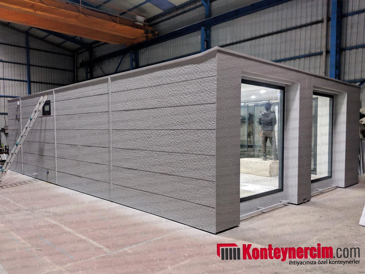 60 m2 Taşonit Kaplamalı Özel Tasarım Ofis Konteyner - OFS156 - Görsel 4