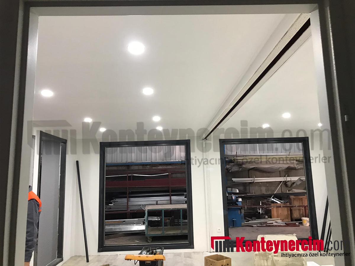 60 m2 Taşonit Kaplamalı Özel Tasarım Ofis Konteyner - OFS156 - Görsel 16