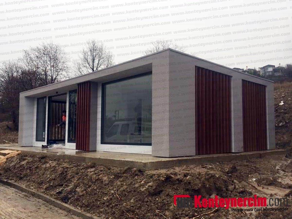 60 m2 Taşonit Kaplamalı Özel Tasarım Ofis Konteyner - OFS156 - Görsel 11