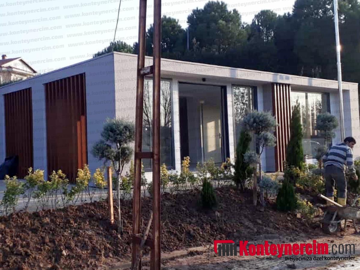 60 m2 Taşonit Kaplamalı Özel Tasarım Ofis Konteyner - OFS156 - Görsel 8