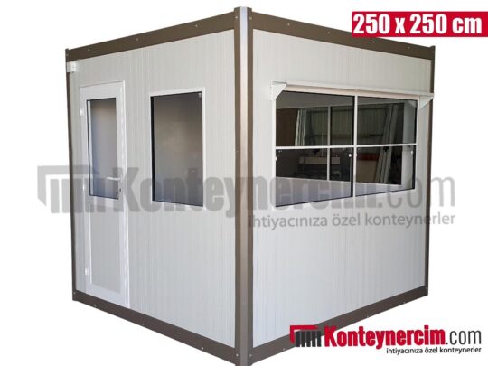 250x250 cm Sandviç Panel Güvenlik Kabini - BEK137