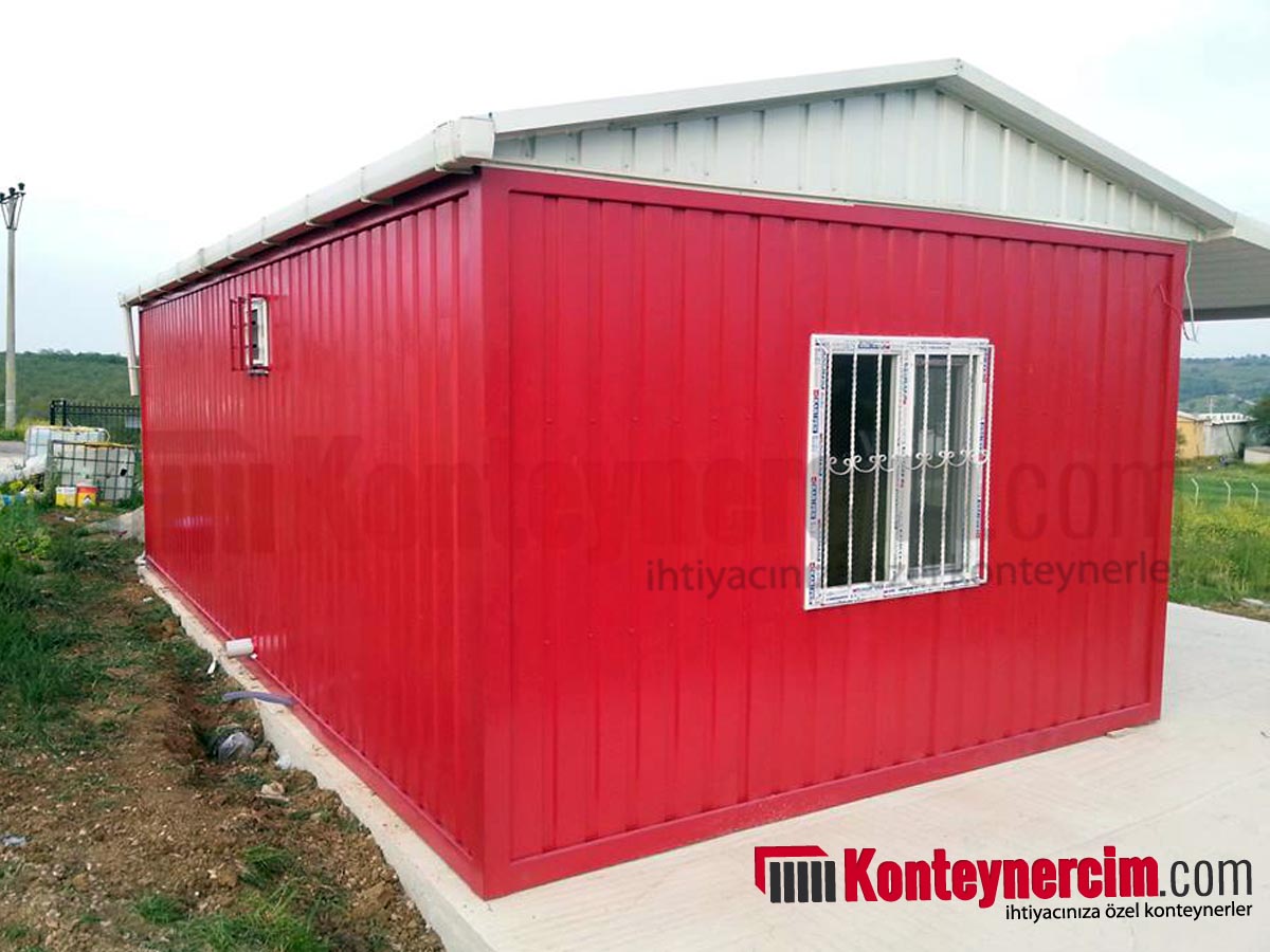 3x7m İki Odalı, Mutfaklı, Tuvalet, Duşlu, Çatılı, Verandalı Konteyner Ev, Saclı - EV133 - Görsel 17