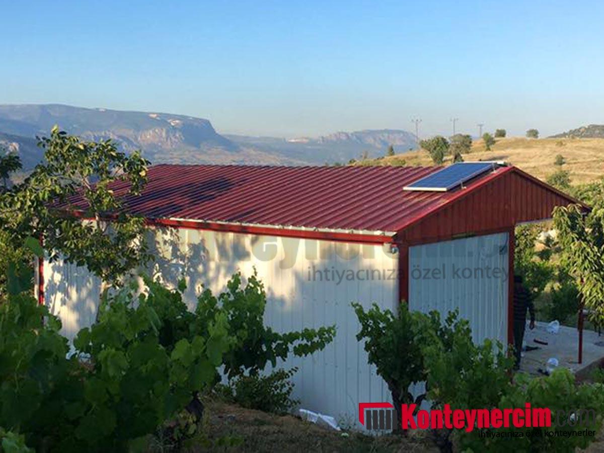 3x7m İki Odalı, Mutfaklı, Tuvalet, Duşlu, Çatılı, Verandalı Konteyner Ev, Saclı - EV133 - Görsel 13