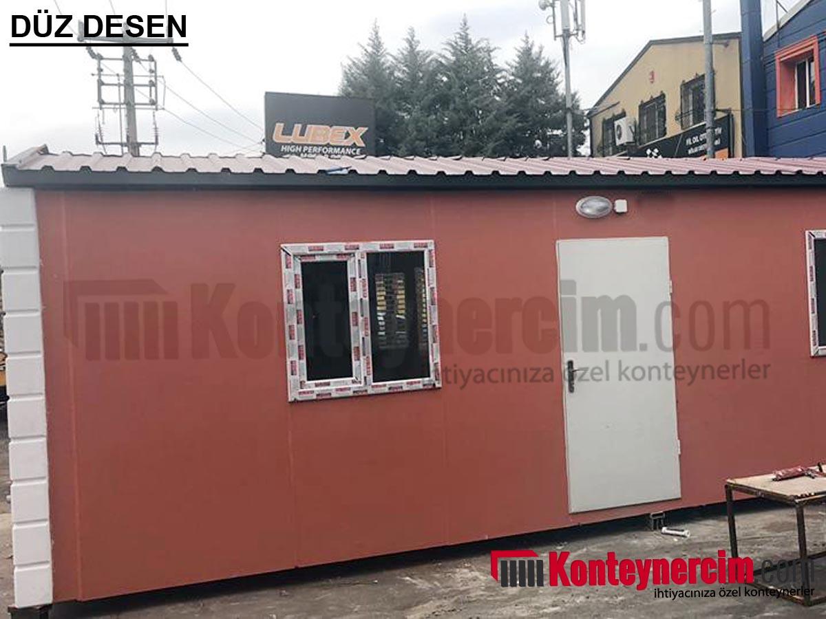3x7m İki Odalı, WC, Duş ve Mutfaklı, Hazır Çatılı Konteyner Ev, Betopanlı - EV137 - Görsel 2