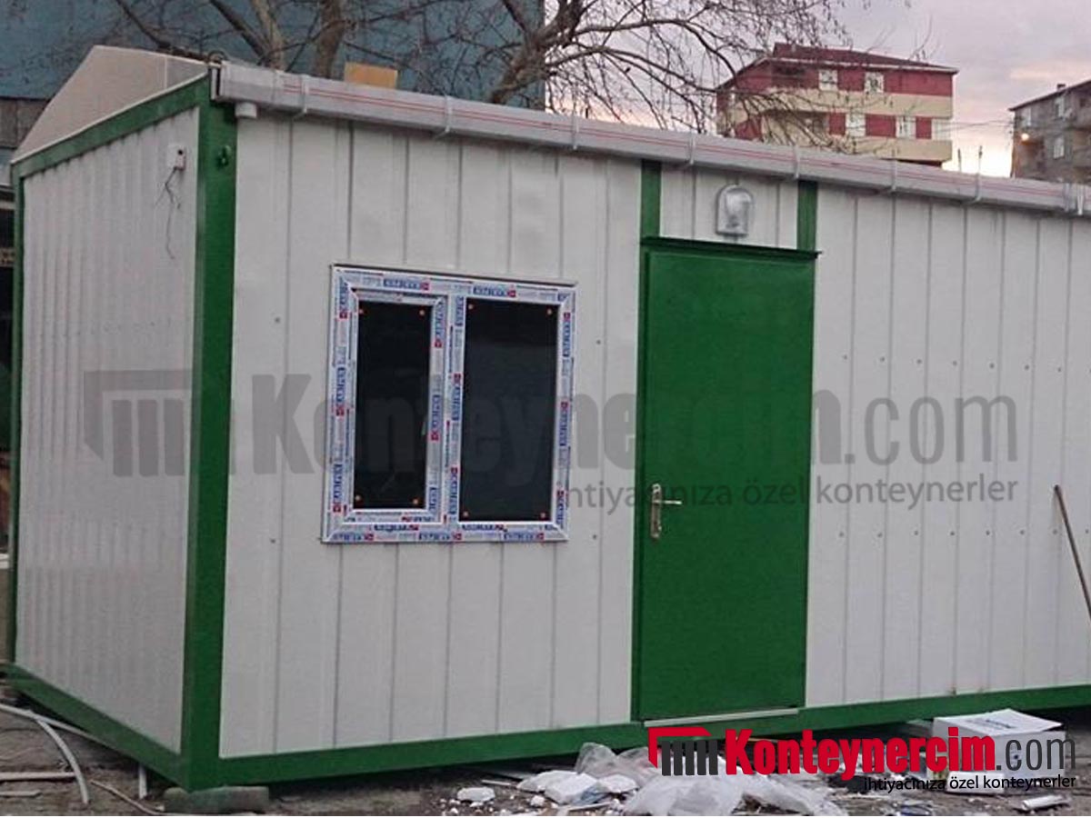 3x7m İki Odalı, WC, Duş ve Mutfaklı, Hazır Çatılı Konteyner Ev, Saclı - EV136 - Görsel 3