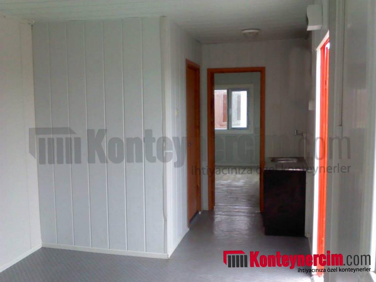 3x7m İki Odalı, WC, Duş ve Mutfaklı, Hazır Çatılı Konteyner Ev, Saclı - EV136 - Görsel 8