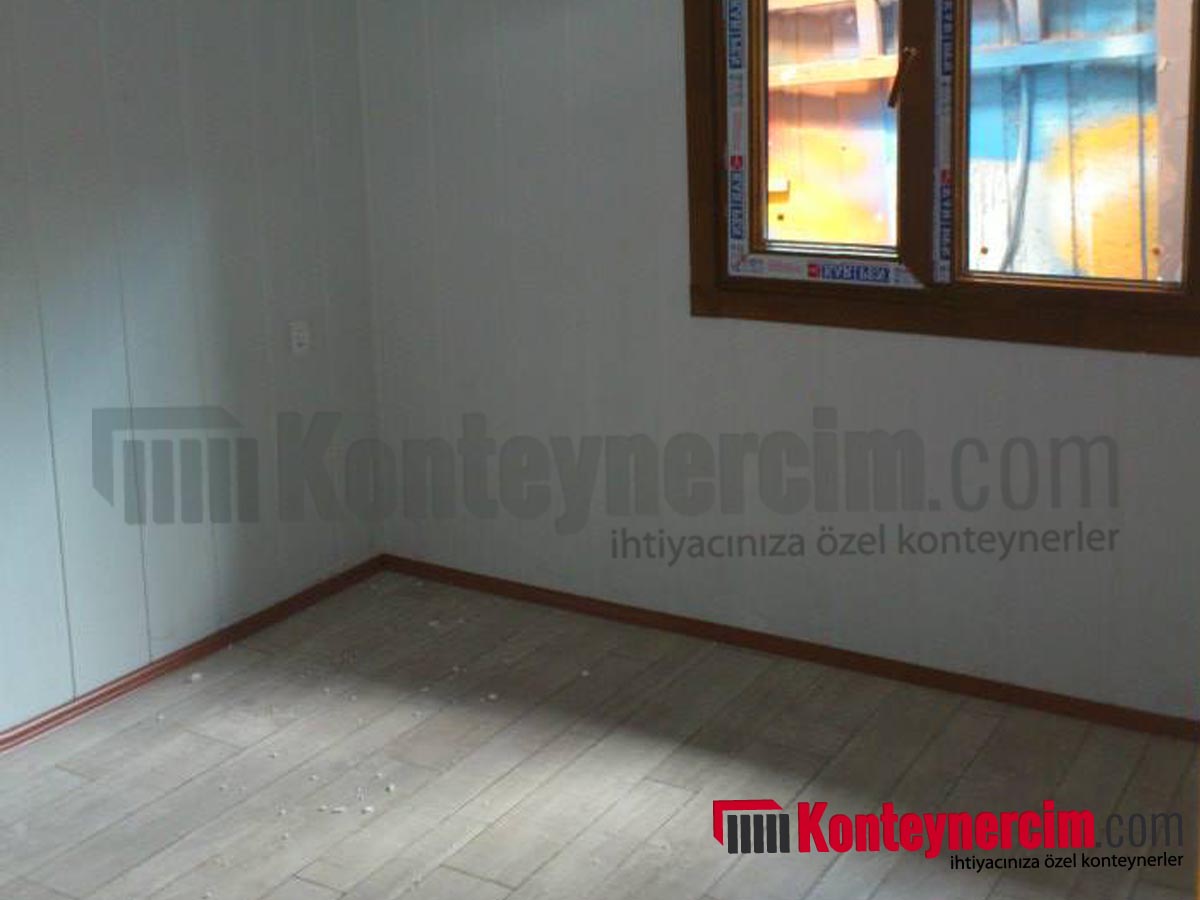 3x7m İki Odalı, WC, Duş ve Mutfaklı, Hazır Çatılı Konteyner Ev, Saclı - EV136 - Görsel 7