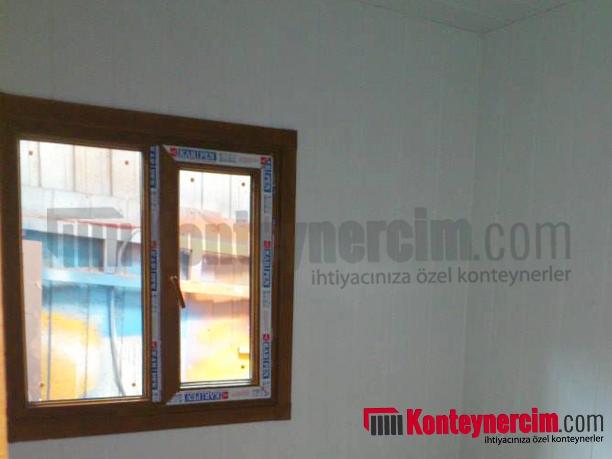 3x7m İki Odalı, WC, Duş ve Mutfaklı, Hazır Çatılı Konteyner Ev, Saclı - EV136 - Görsel 6