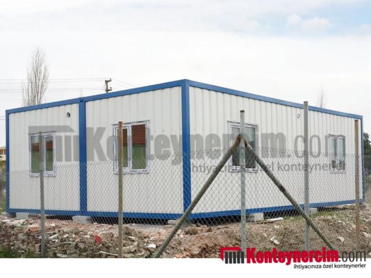 42 m2 Birleşimli, 3 Odalı Galvaniz Saclı Konteyner Ev EV144