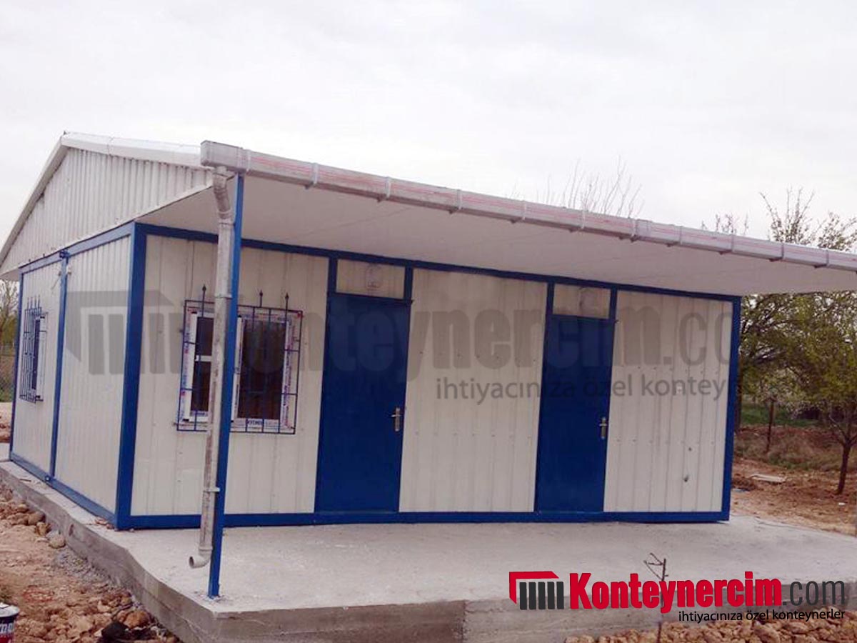 42 m2 Çatılı, Çift Verandalı Birleşimli Saclı Konteyner Ev – EV140 - Görsel 4