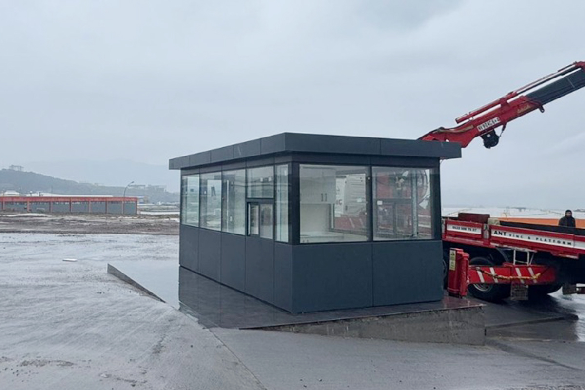 3x5m Silikon Cepheli Alüminyum Kompozit Kaplamalı Güvenlik Personeli Konteyneri - BEK156 - Görsel 3